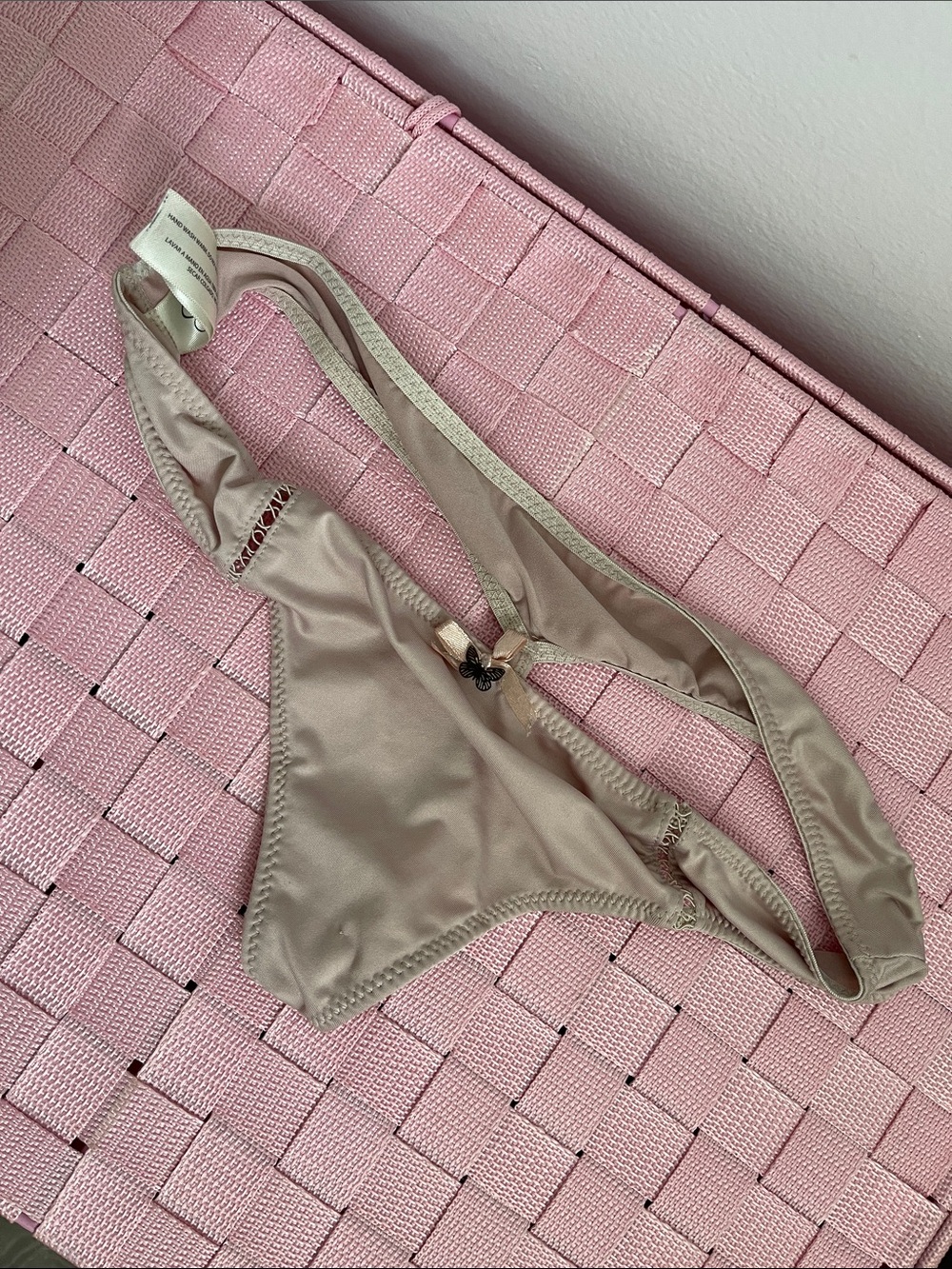 Jessica Simpson Low-Rise Bikini Brief in Light Nude